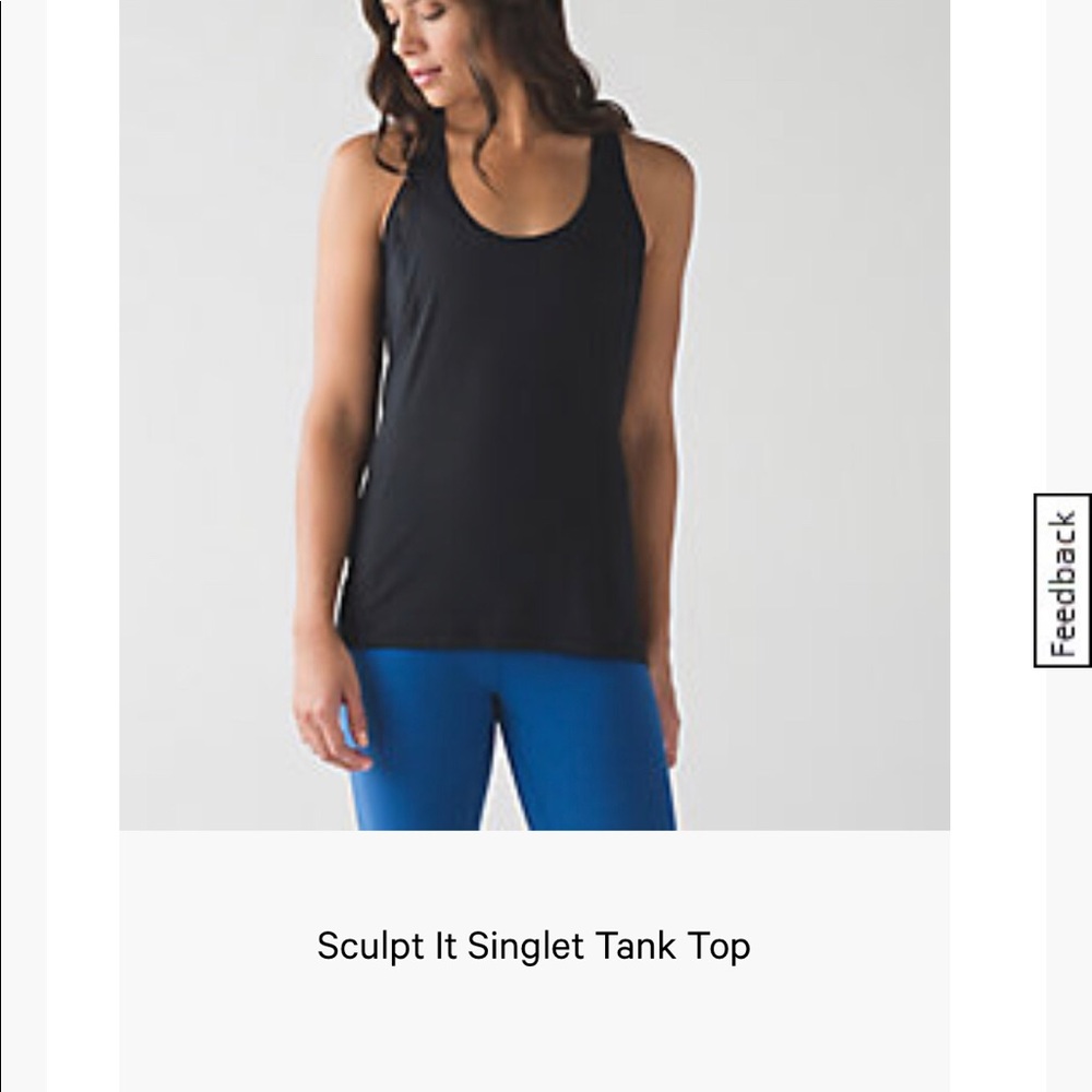 Lululemon Sculpt It Singlet Tank Top
